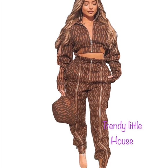 Ivy Park Jackets \u0026 Coats | Nwt Adidas x Ivy Park Monogram Crop Track Jacket Size S, XS, Brand New | Color: Brown | Size: Xs | Trendy_House's Closet